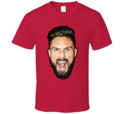 Olivier Giroud Ac Milan Soccer Futbol Fan T Shirt Olivier Giroud Ac Milan Soccer Futbol Fan T Shirt