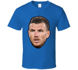 Edin Dzeko Inter Milan Soccer Futbol Fan T Shirt Edin Dzeko Inter Milan Soccer Futbol Fan T Shirt
