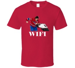 Arber Xhejaj Wifi Montreal Fighter Hockey T Shirt Arber Xhejaj Wifi Montreal Fighter Hockey T Shirt