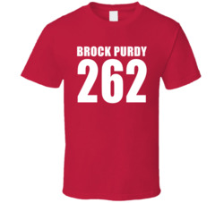 Brock Purdy 262 Draft Pick Football San Francisco Fan T Shirt Brock Purdy 262 Draft Pick Football San Francisco Fan T Shirt