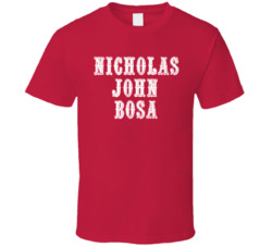 Nick Bosa Nicholas John Bosa San Francisco Football T Shirt Nick Bosa Nicholas John Bosa San Francisco Football T Shirt