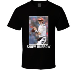 Joe Burrow Snow Burrow Cincinnati Football T Shirt Joe Burrow Snow Burrow Cincinnati Football T Shirt