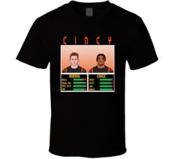 Joe Burrow Ja'marr Chase Cincy Video Game Parody T Shirt Joe Burrow Ja'marr Chase Cincy Video Game Parody T Shirt