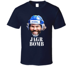 Jaromir Jagr Bomb Kladno Hockey Fan T Shirt Jaromir Jagr Bomb Kladno Hockey Fan T Shirt