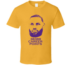 Lebron James Career Points Leader Basketball Los Angeles T Shirt Lebron James Career Points Leader Basketball Los Angeles T Shirt