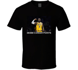 Lebron James Career Points Leader Los Angeles Basketball Fan T Shirt Lebron James Career Points Leader Los Angeles Basketball Fan T Shirt