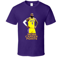 Lebron James Career Points Leader Los Angeles Basketball T Shirt Lebron James Career Points Leader Los Angeles Basketball T Shirt