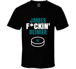 James Fckin Reimer San Jose Hockey Fan T Shirt James Fckin Reimer San Jose Hockey Fan T Shirt