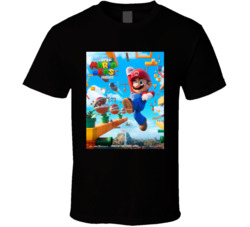 Super Mario Bros Movie Cool Fan T Shirt Super Mario Bros Movie Cool Fan T Shirt
