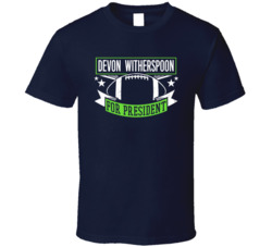 Devon Witherspoon For President Seattle Football Fan T Shirt Devon Witherspoon For President Seattle Football Fan T Shirt