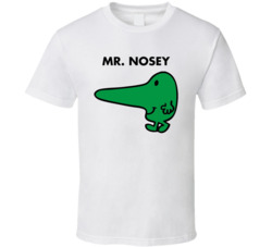 Mr Nosey Mr Men Book Character T Shirt Mr Nosey Mr Men Book Character T Shirt