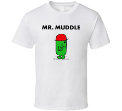 Mr Muddle Mr Men Book Character T Shirt Mr Muddle Mr Men Book Character T Shirt