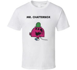 Mr Chatterbox Mr Men Book Character T Shirt Mr Chatterbox Mr Men Book Character T Shirt