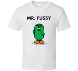 Mr Fussy Mr Men Book Character T Shirt Mr Fussy Mr Men Book Character T Shirt