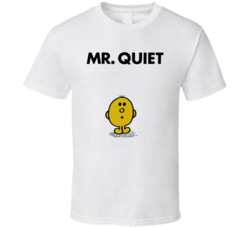 Mr Quiet Mr Men Book Character T Shirt Mr Quiet Mr Men Book Character T Shirt