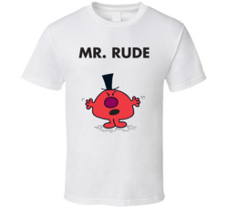 Mr Rude Mr Men Book Character T Shirt Mr Rude Mr Men Book Character T Shirt