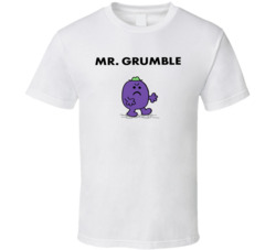 Mr Grumble Mr Men Book Character T Shirt Mr Grumble Mr Men Book Character T Shirt