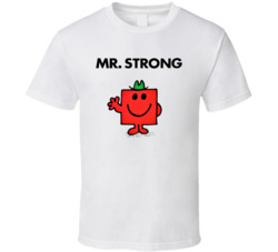 Mr Strong Mr Men Book Character T Shirt Mr Strong Mr Men Book Character T Shirt