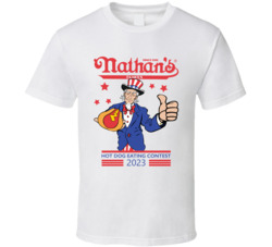 Nathan's Famous Hot Dog Eating Contest Joey Chestnut 2023 T Shirt Nathan's Famous Hot Dog Eating Contest Joey Chestnut 2023 T Shirt