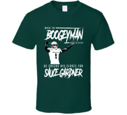 Sauce Gardner Boogeyman New York Football Fan T Shirt Sauce Gardner Boogeyman New York Football Fan T Shirt