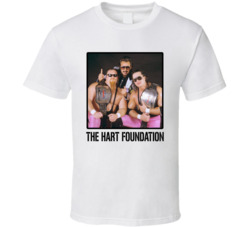 The Hart Foundation Tag Team Wrestling Fan T Shirt The Hart Foundation Tag Team Wrestling Fan T Shirt