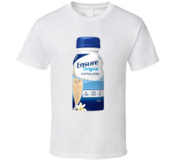 Ensure Vanilla Drink Supplement T Shirt Ensure Vanilla Drink Supplement T Shirt