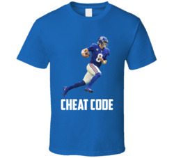 Daniel Jones Cheat Code New York Football Fan T Shirt Daniel Jones Cheat Code New York Football Fan T Shirt
