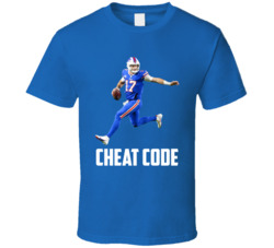 Josh Allen Cheat Code Buffalo Football Fan T Shirt Josh Allen Cheat Code Buffalo Football Fan T Shirt