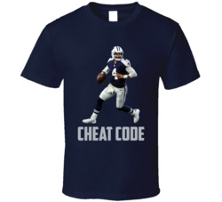 Dak Prescott Cheat Code Dallas Football Fan T Shirt Dak Prescott Cheat Code Dallas Football Fan T Shirt