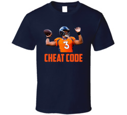 Russell Wilson Cheat Code Denver Football Fan T Shirt Russell Wilson Cheat Code Denver Football Fan T Shirt