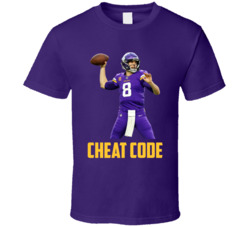 Kirk Cousins Cheat Code Minnesota Football Fan T Shirt Kirk Cousins Cheat Code Minnesota Football Fan T Shirt