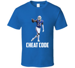Stefon Diggs Cheat Code Buffalo Football Fan T Shirt Stefon Diggs Cheat Code Buffalo Football Fan T Shirt