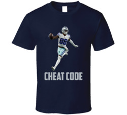 Ceedee Lamb Cheat Code Dallas Football Fan T Shirt Ceedee Lamb Cheat Code Dallas Football Fan T Shirt