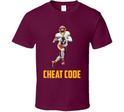 Terry Mclaurin Cheat Code Washington Football Fan T Shirt Terry Mclaurin Cheat Code Washington Football Fan T Shirt
