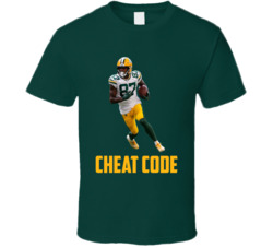 Romeo Doubs Cheat Code Green Bay Football Fan T Shirt Romeo Doubs Cheat Code Green Bay Football Fan T Shirt