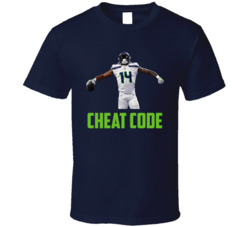 Dk Metcalf Cheat Code Seattle Football Fan T Shirt Dk Metcalf Cheat Code Seattle Football Fan T Shirt
