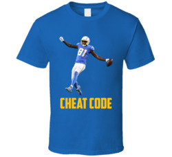Mike Williams Cheat Code Los Angeles Football Fan T Shirt Mike Williams Cheat Code Los Angeles Football Fan T Shirt