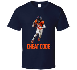 Jerry Jeudy Cheat Code Denver Football Fan T Shirt Jerry Jeudy Cheat Code Denver Football Fan T Shirt