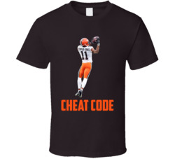 Donovan Peoples Jones Cheat Code Cleveland Football Fan T Shirt Donovan Peoples Jones Cheat Code Cleveland Football Fan T Shirt