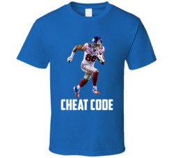 Darius Slayton Cheat Code New York Football Fan T Shirt Darius Slayton Cheat Code New York Football Fan T Shirt