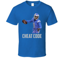 Jameson Williams Cheat Code Detroit Football Fan T Shirt Jameson Williams Cheat Code Detroit Football Fan T Shirt