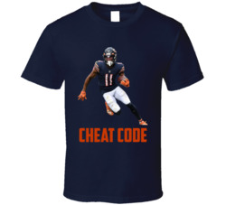 Darnell Mooney Cheat Code Chicago Football Fan T Shirt Darnell Mooney Cheat Code Chicago Football Fan T Shirt