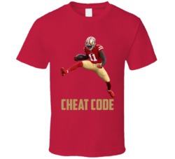 Brandon Aiyuk Cheat Code San Francisco Football Fan T Shirt Brandon Aiyuk Cheat Code San Francisco Football Fan T Shirt
