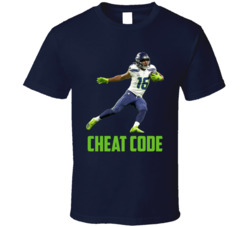 Tyler Lockett Cheat Code Seattle Football Fan T Shirt Tyler Lockett Cheat Code Seattle Football Fan T Shirt