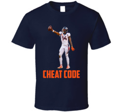 Courtland Sutton Cheat Code Denver Football Fan T Shirt Courtland Sutton Cheat Code Denver Football Fan T Shirt