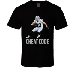 Hunter Renfrow Cheat Code Las Vegas Football Fan T Shirt Hunter Renfrow Cheat Code Las Vegas Football Fan T Shirt