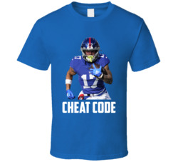 Wan'dale Robinson Cheat Code New York Football Fan T Shirt Wan'dale Robinson Cheat Code New York Football Fan T Shirt