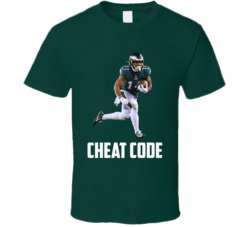 Kenneth Gainwell Cheat Code Philadelphia Football Fan T Shirt Kenneth Gainwell Cheat Code Philadelphia Football Fan T Shirt