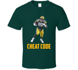 Aj Dillon Cheat Code Green Bay Football Fan T Shirt Aj Dillon Cheat Code Green Bay Football Fan T Shirt
