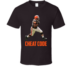 Nick Chubb Cheat Code Cleveland Football Fan T Shirt Nick Chubb Cheat Code Cleveland Football Fan T Shirt
